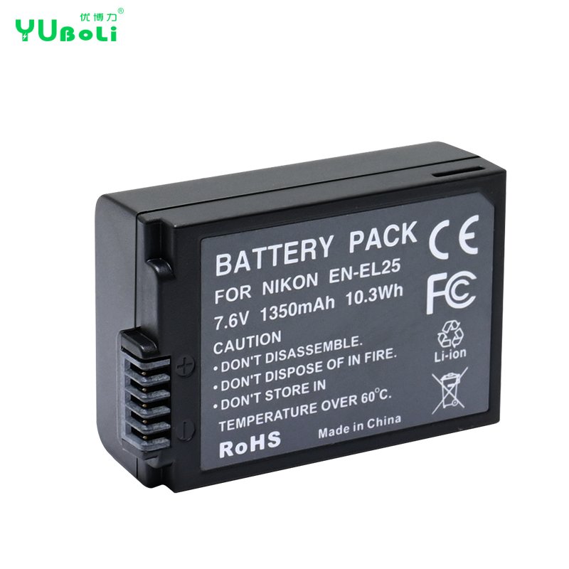 High Quality 1350mm Camera Battery EN-EL25 ENEL25 EN EL25 For Nikon Z30 Z50 Zfc Digital Batteries