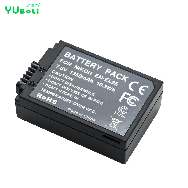 High Quality 1350mm Camera Battery EN-EL25 ENEL25 EN EL25 For Nikon Z30 Z50 Zfc Digital Batteries