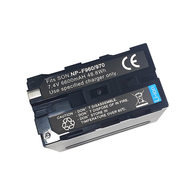 7.4V 6600mAh Lithium Ion Batteries NP-F960/F970 Digital Camera Battery for Sony DSLR DCR-VX2000 DCR-VX2100 HDR-FX1