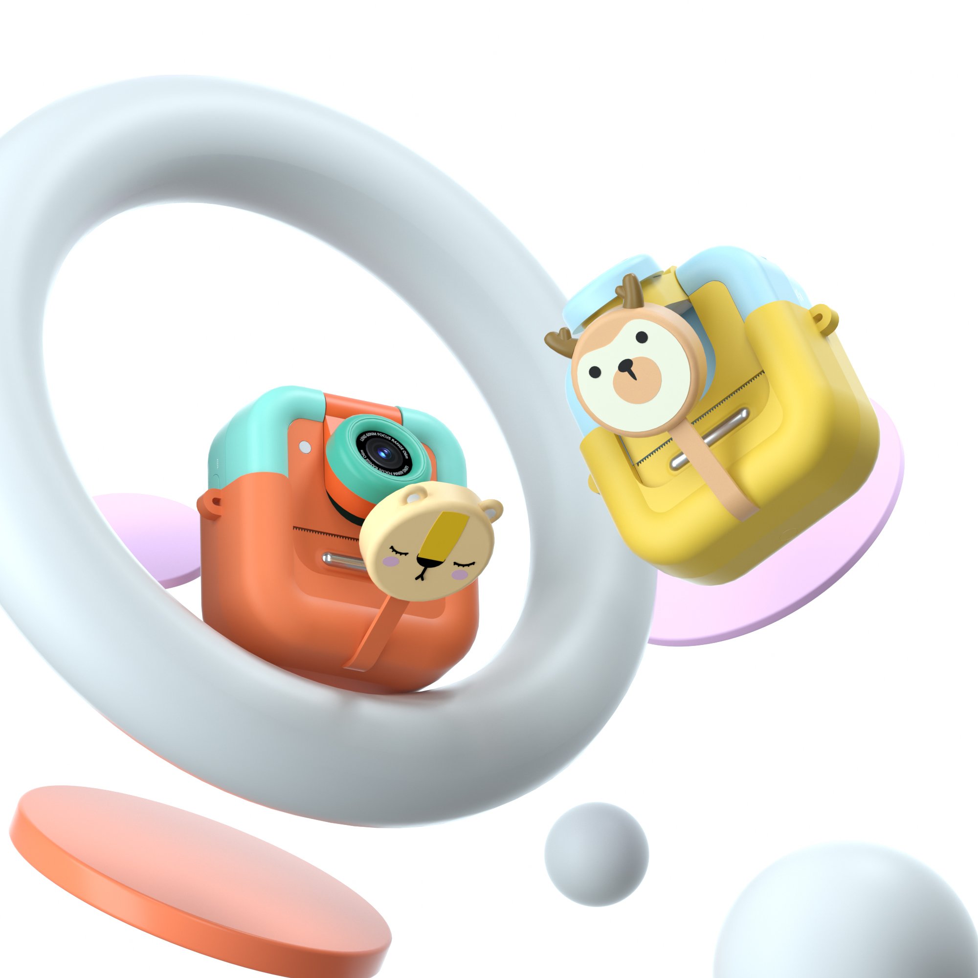 Selfie camera for kids instant printing with photo paper children's camera digital zoom portable mini kids camera