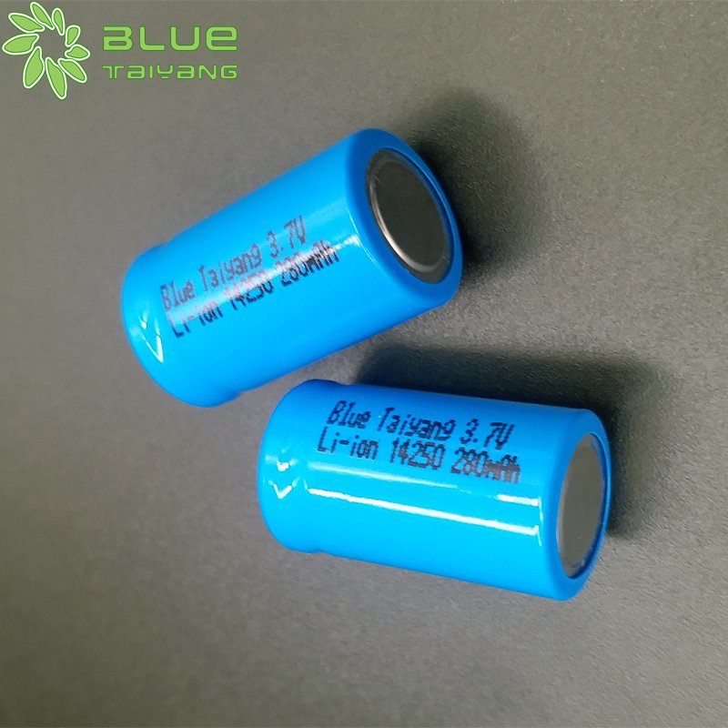 High Quality Cylindrical li ion battery icr 14250 1/2AA 3.7V 280mah rechargeable lithium ion Battery