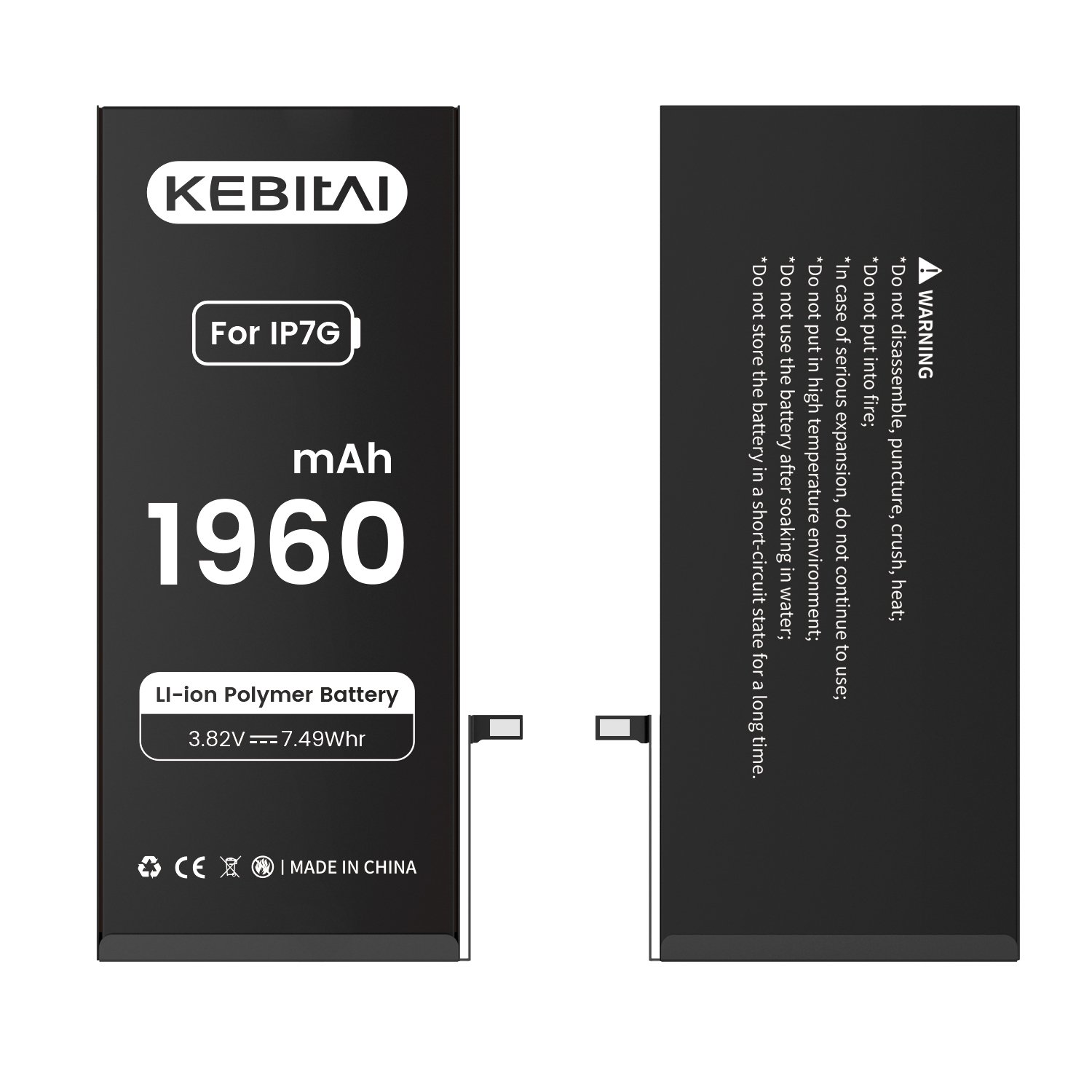 OEM Factory High Quality Thin 2000mAh Li-ion Polymer Battery For IPhone 6s 7 Plus Mobile Phones 12 Months Warranty