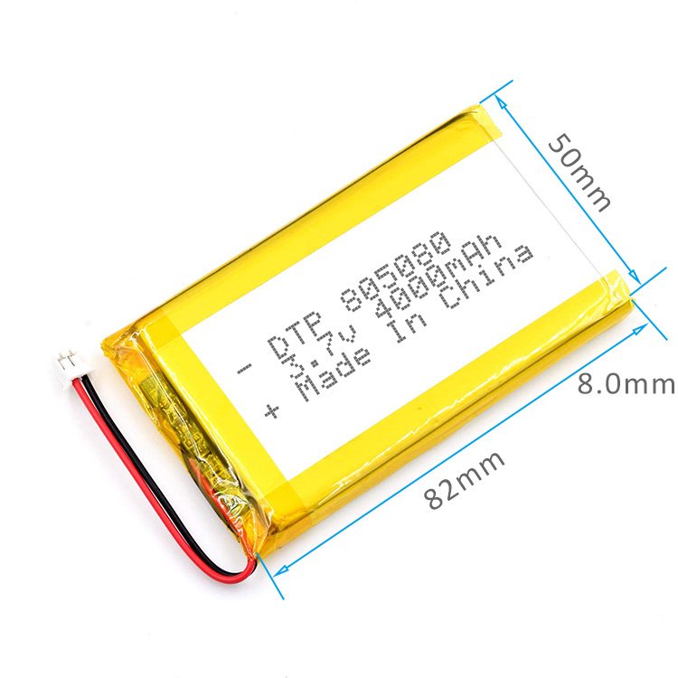 Lithium polymer battery makers 805080 3.7v 4000mah battery for portable and wearable fans