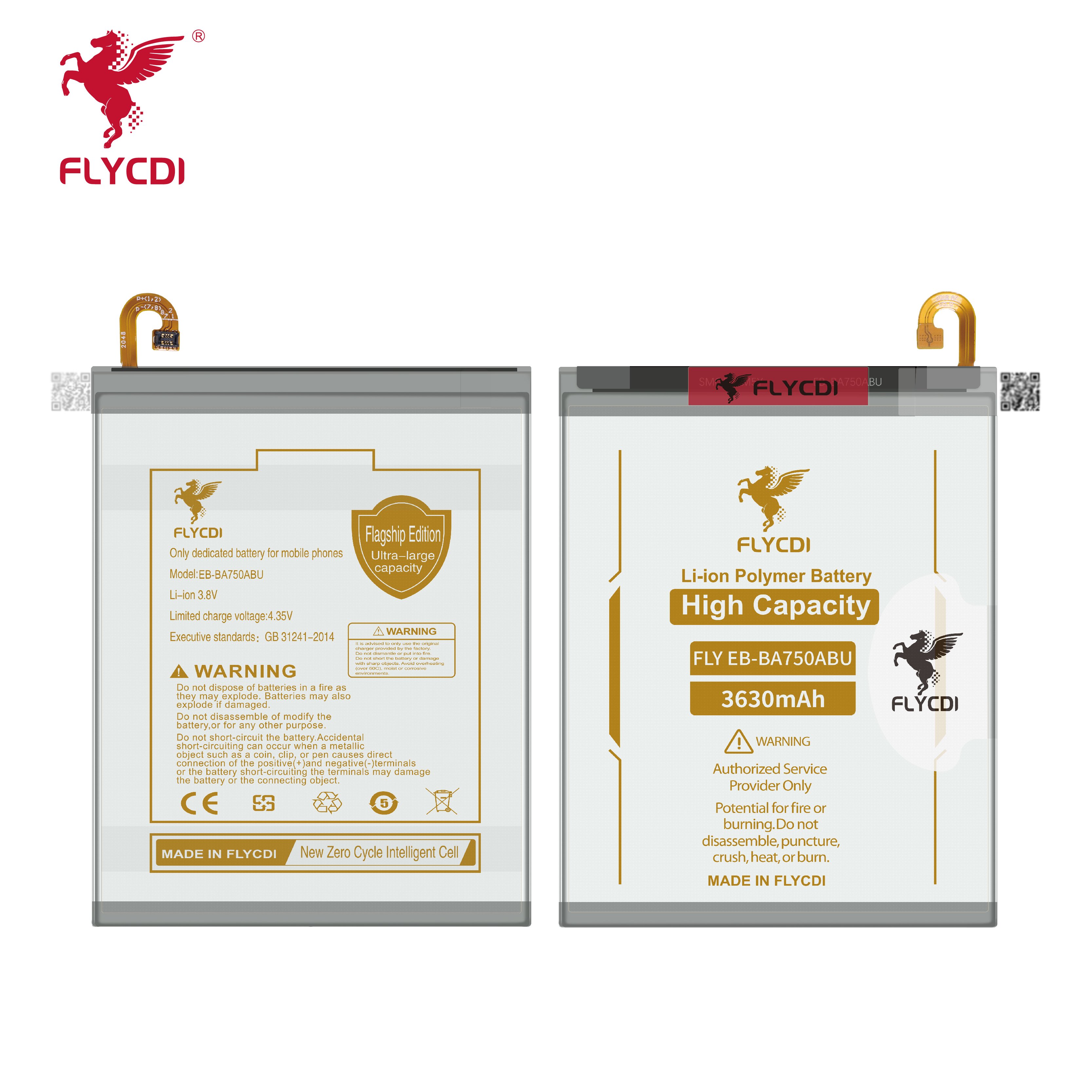 FLYCDI High Capacity Replacement EB-BA750ABU Digital Batteries For Samsung A10 A750 Phone Battery
