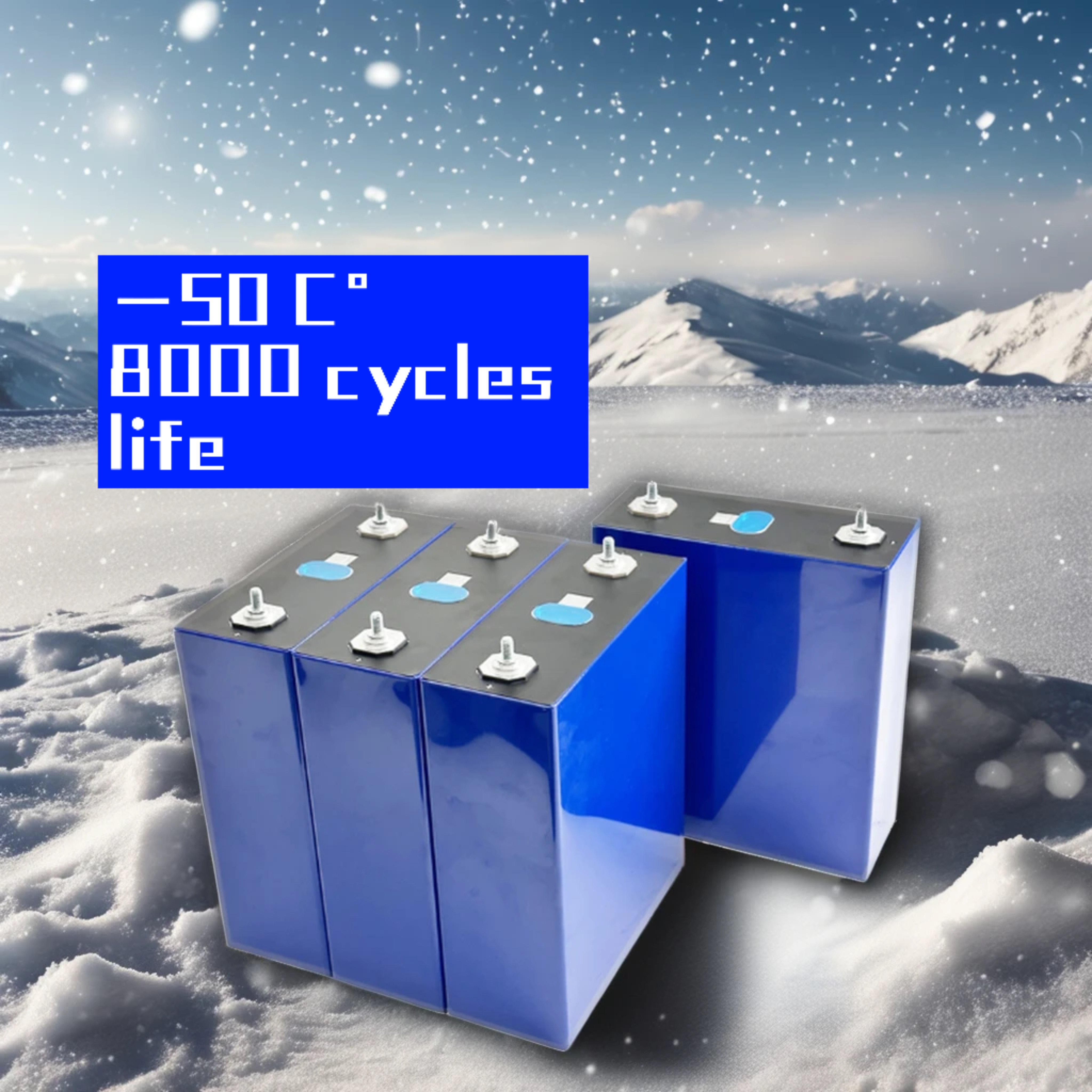2024 New Technology Lithium Ion Battery 3.2V 100ah low Temperature Range -50°C to 60°C NCM Anode Material Solar 12V 48V Options