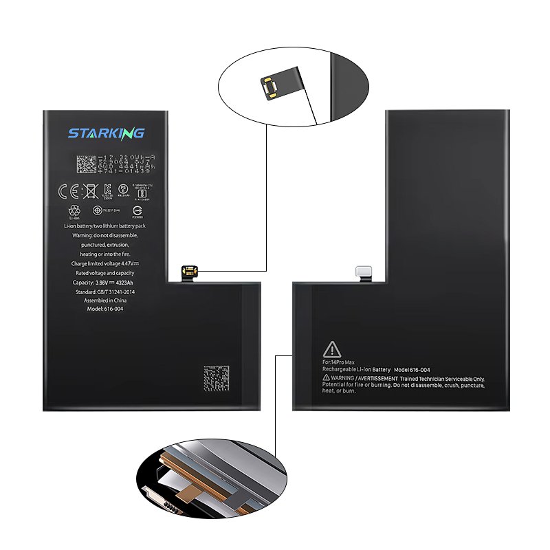 Cell Phone High Capacity Replacement Digital Battery For IPhone 5 5s 5c 6 6s 6 Plus 7 7 Plus 8 8 Plus X 11 12 13 14 Pro Max