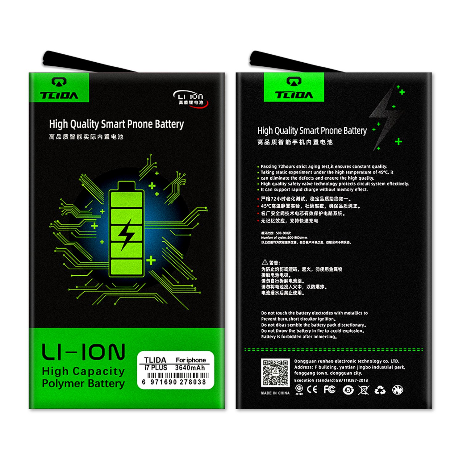 TLIDA smartphone mobile cellphone battery for iphone 7 plus high quality Batterie