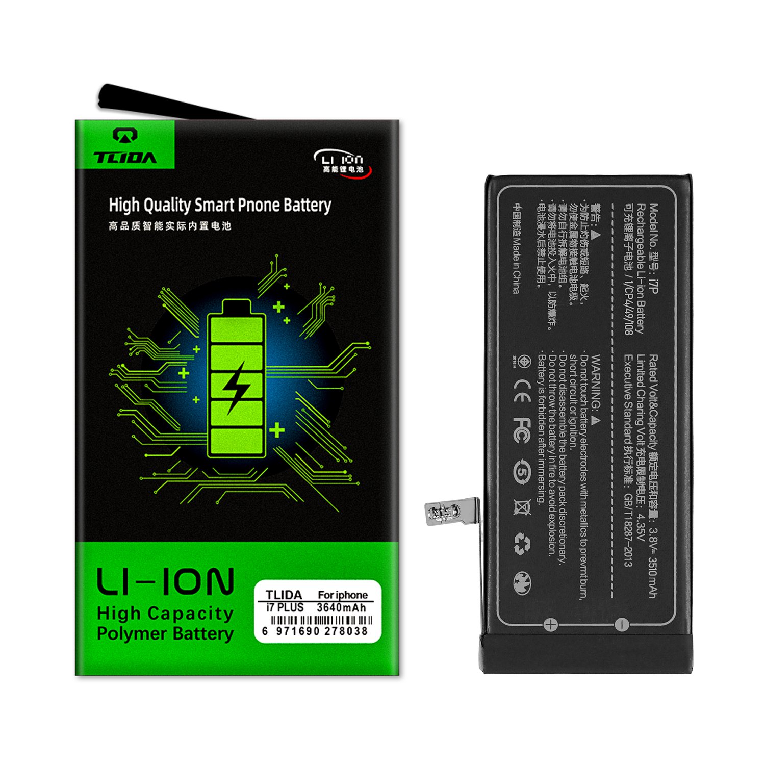 TLIDA smartphone mobile cellphone battery for iphone 7 plus high quality Batterie