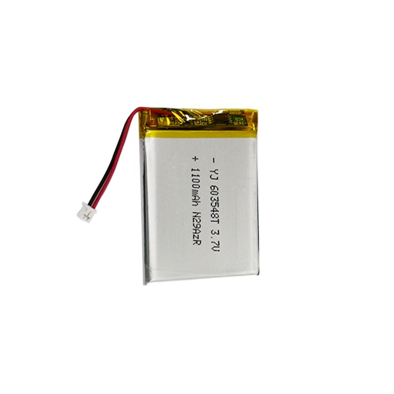 Customized Size 3.7V 1100Mah Rechargeable battery 603548 lithium battery for Pulse therapy instrument