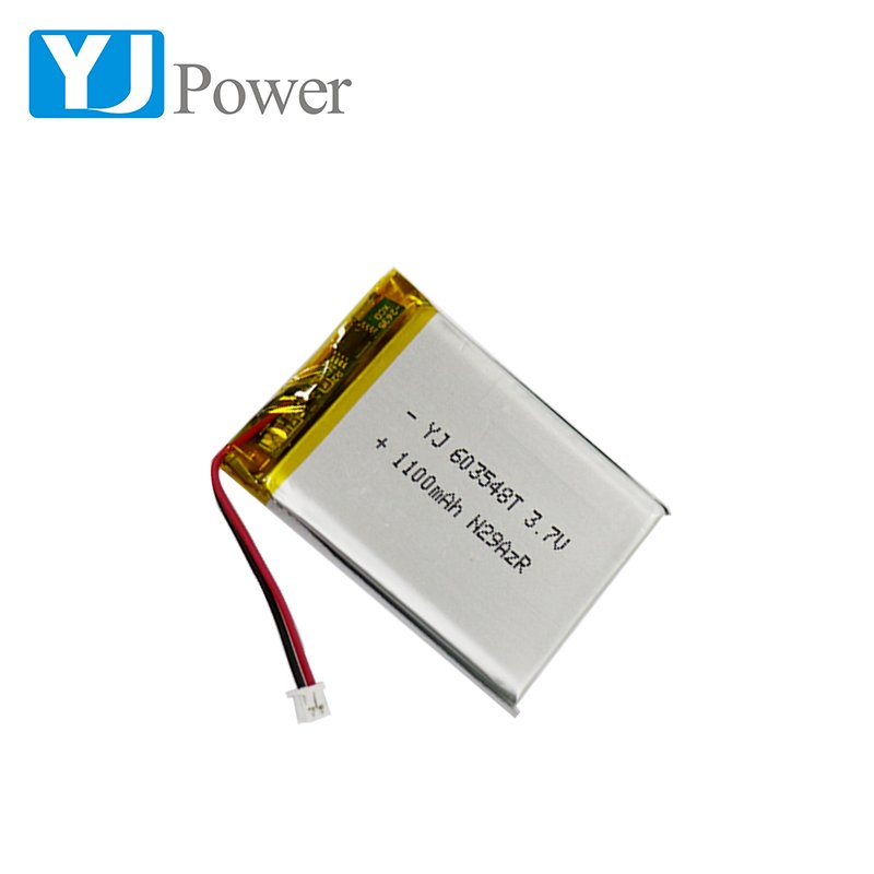 Customized Size 3.7V 1100Mah Rechargeable battery 603548 lithium battery for Pulse therapy instrument