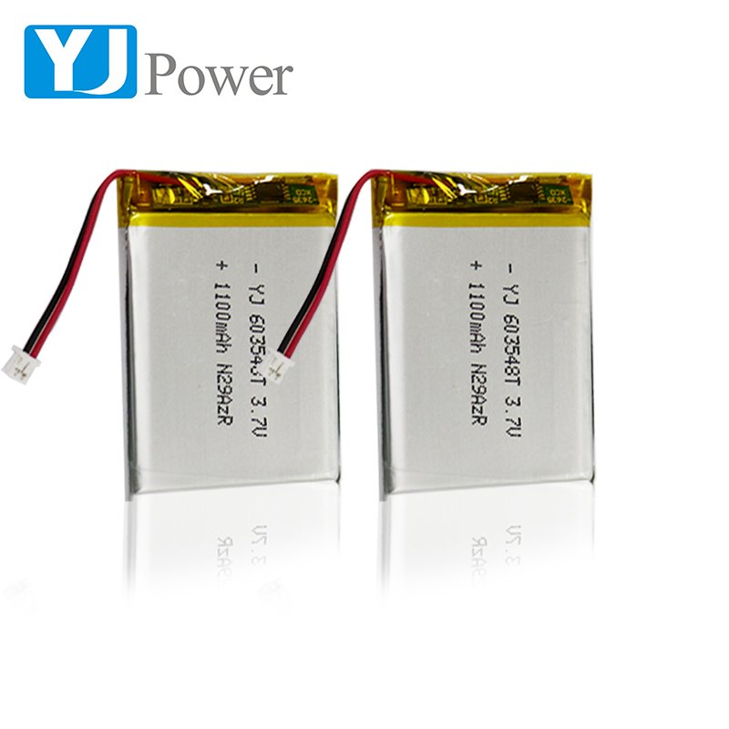 Customized Size 3.7V 1100Mah Rechargeable battery 603548 lithium battery for Pulse therapy instrument