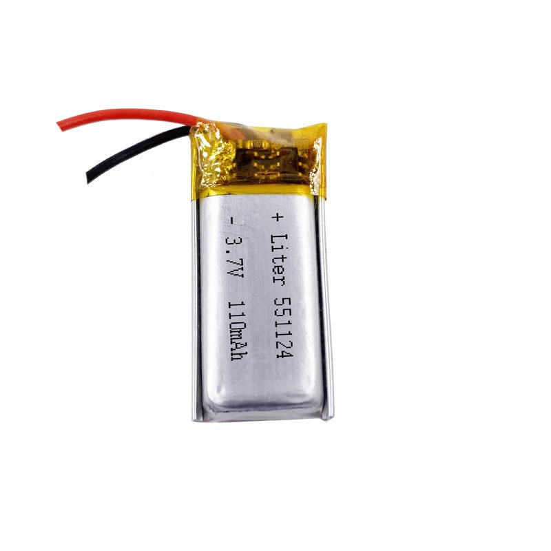 Recharge 3.7v lipo lithium polymer battery 551124 551025 110mAh for 3D glass UN38.3 CE