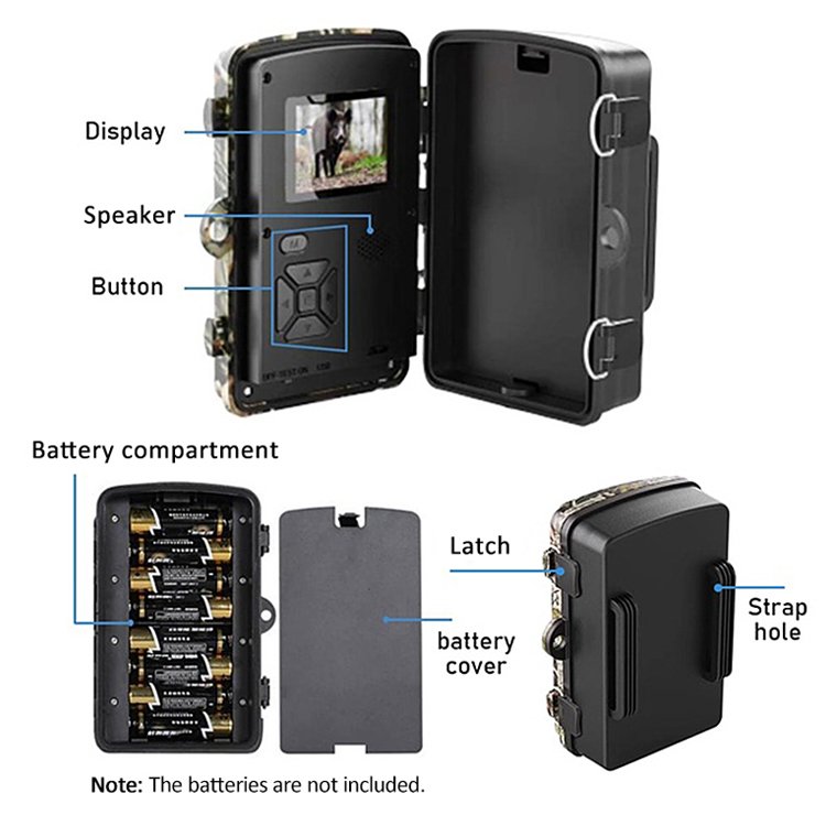 Farm Orchard Night Vision 940nm Digital Wild Game Trail Waterproof Hunting Camera DL001