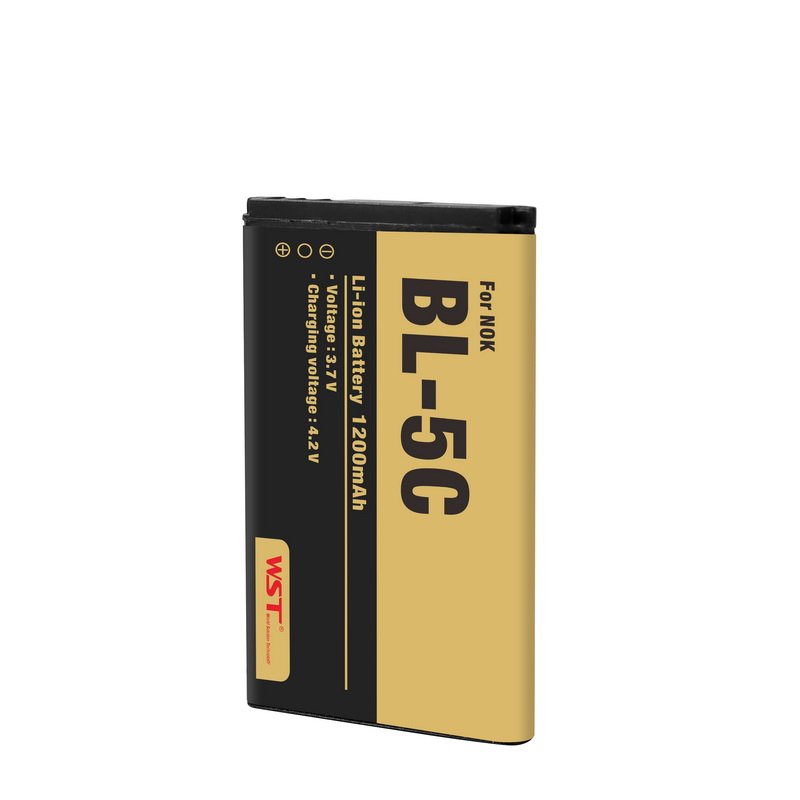WST Wholesale Price 3.7V 1200mah Rechargeable Cell Phone Battery for Nokia BL 5C OEM Replace Batteries