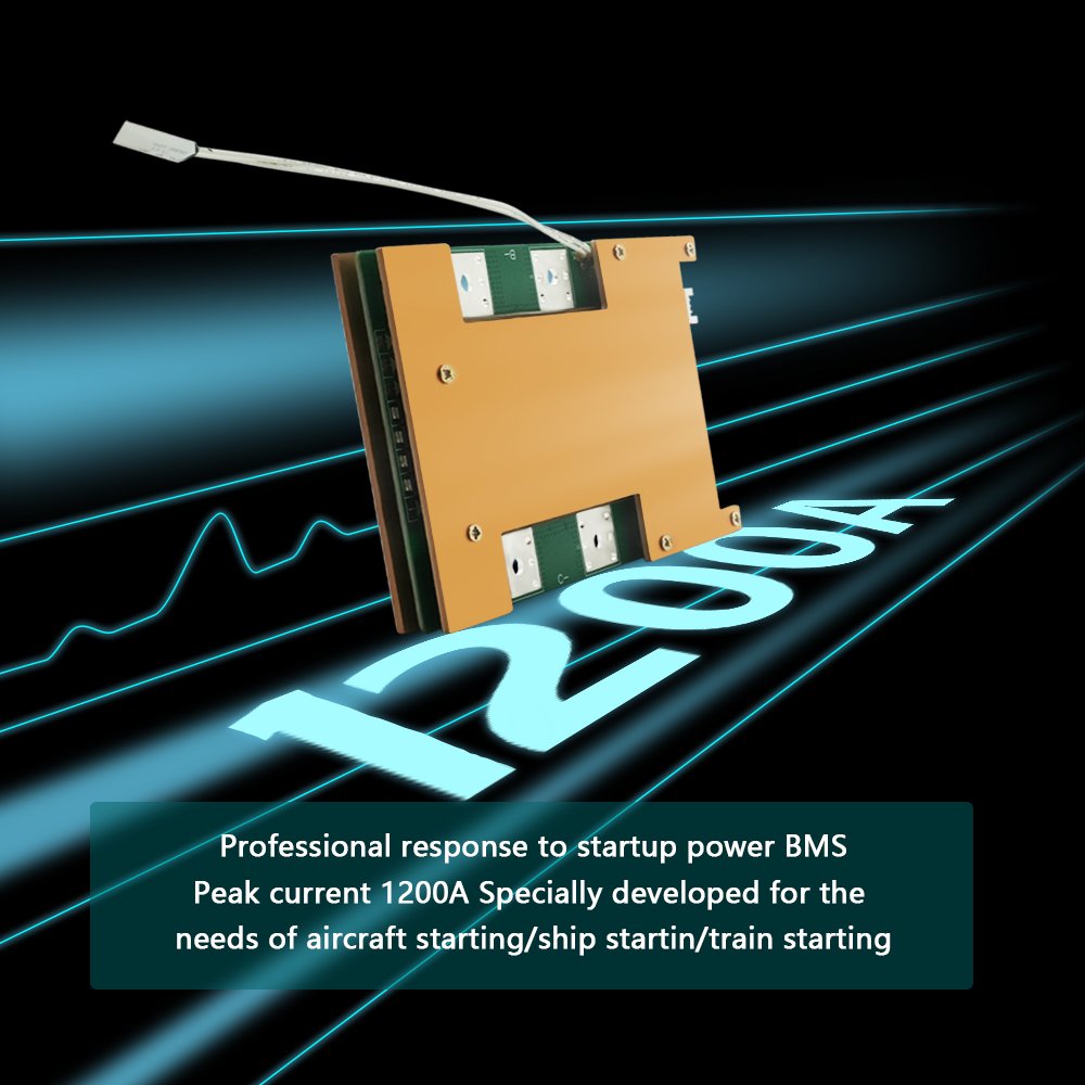 KLS Bms Bms 8S 12S 13S 14S 16S 17S 20S 24S 60A 80A 100A peak current 600A 1200A Lifepo4 Li-Ion Lto Battery