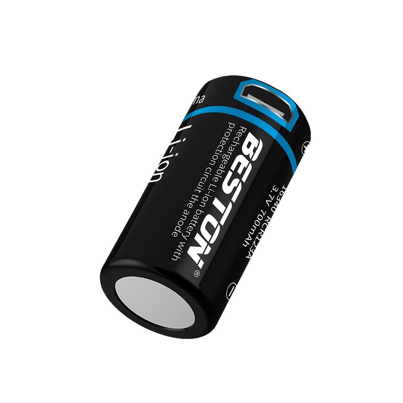 New 16340 USB rechargeable Li-ion battery for Digital camera/ Monitor equipment