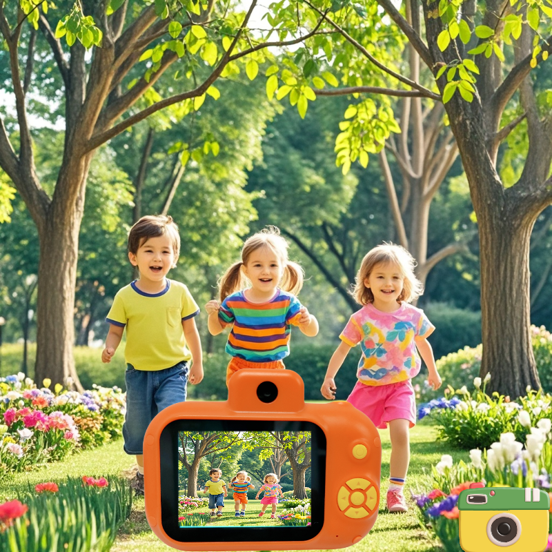 Christmas special Children's 1080P HD Dual Camera 2.4-Inch Display Flash-enabled Front and Back Cameras for Kids