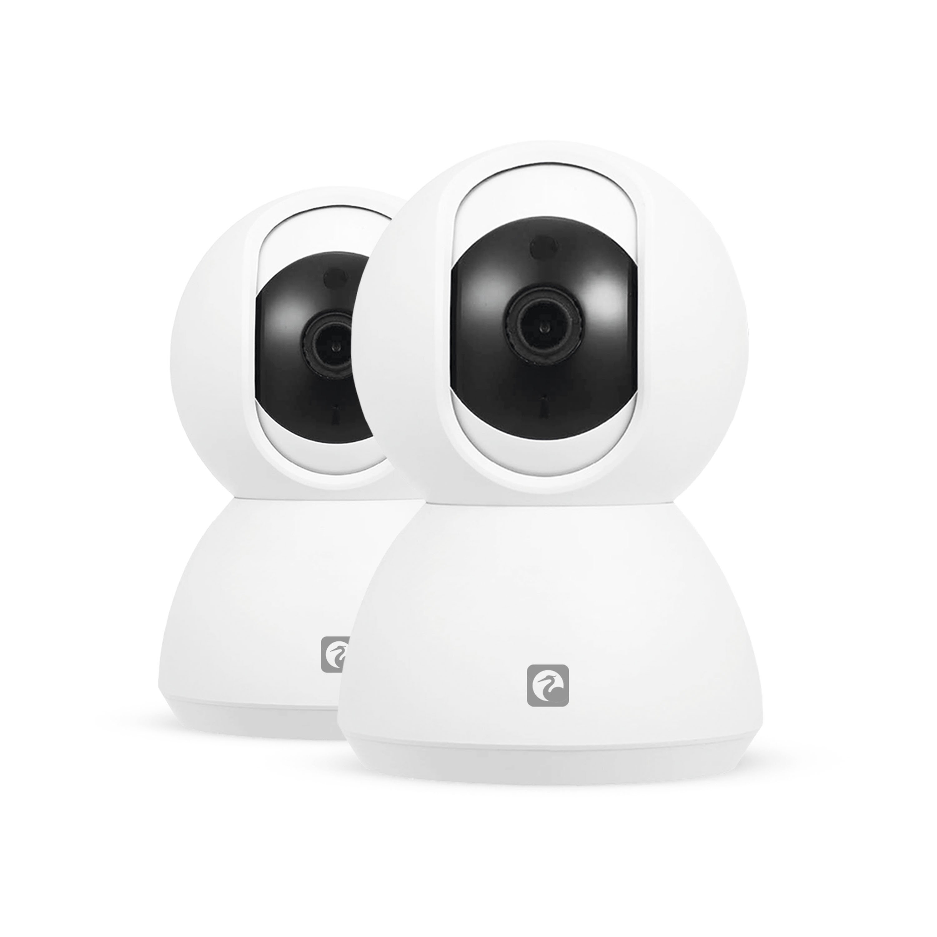 Garza Brand 360 Degree Smart Pack 2 IP Cameras High Resolution 1080P HD Indoor Surveillance Motion Detection Digital Capture