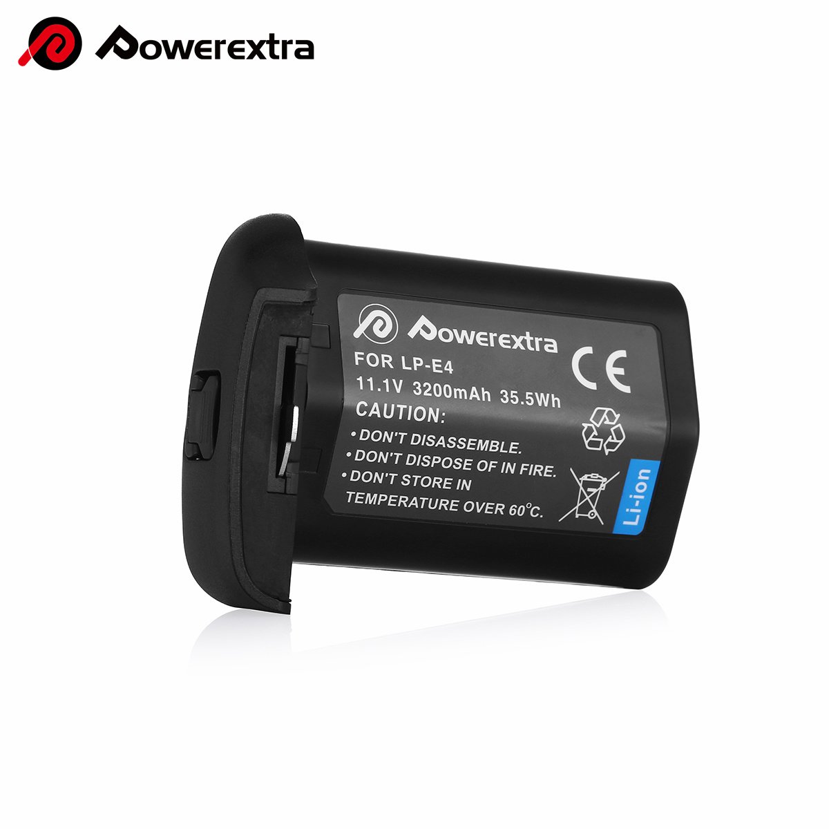Powerextra 11.1v 3200mah Lithium Ion LP-E4 Replacement Li-ion Digital Camera Rechargeable Battery For Canon Camera