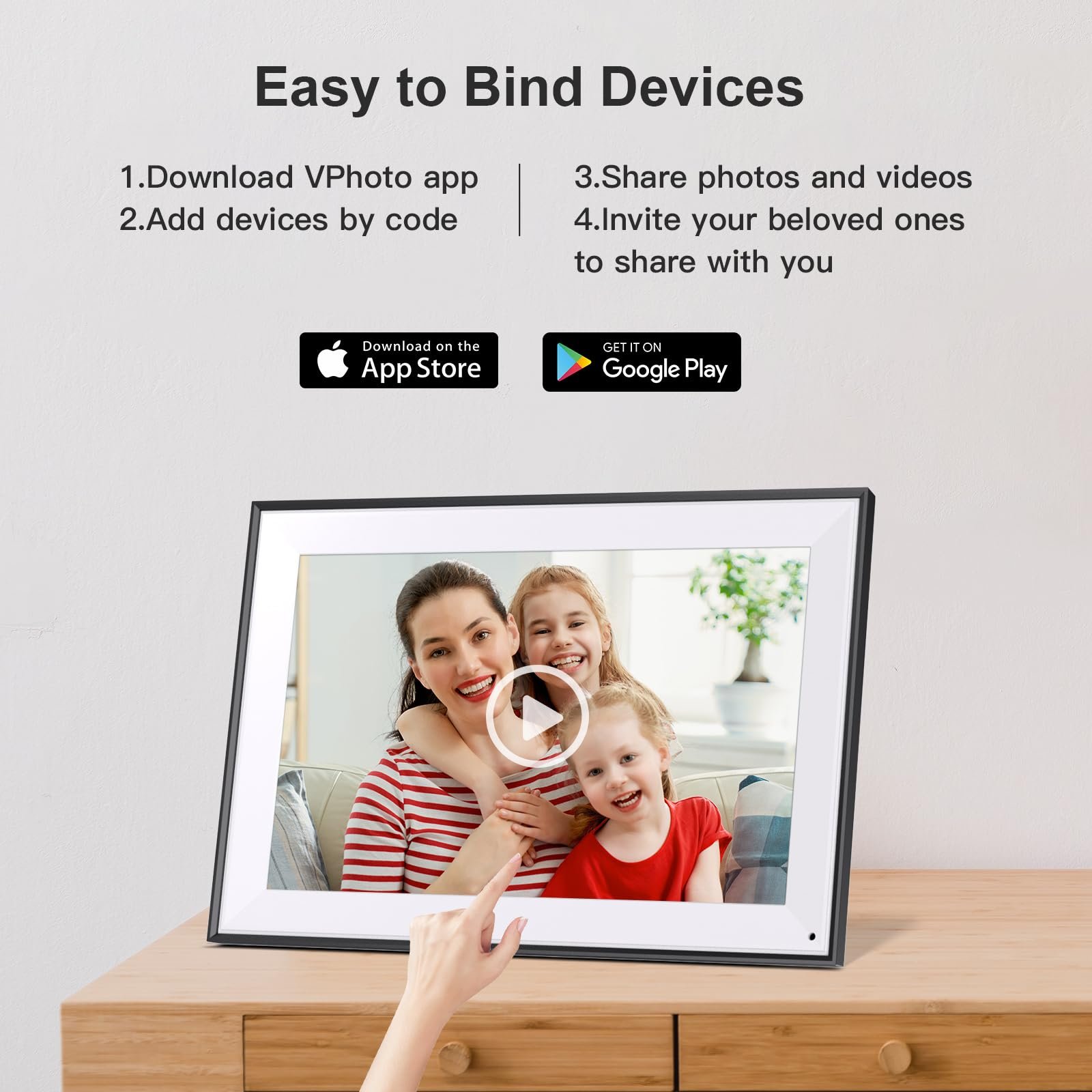 10.1 inch 16G 32G 64G WIFI video smart electronic photo album display touch screen picture digital photo frame