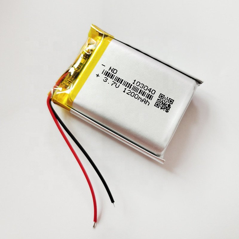 High quality 103040 3.7V 1200mAh li ion li polymer battery with pcb