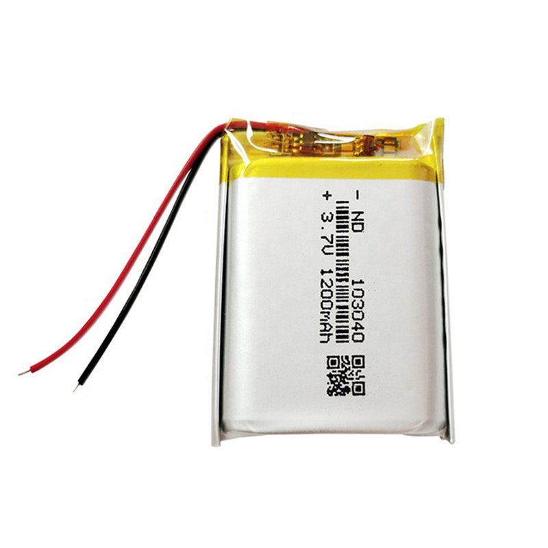 High quality 103040 3.7V 1200mAh li ion li polymer battery with pcb
