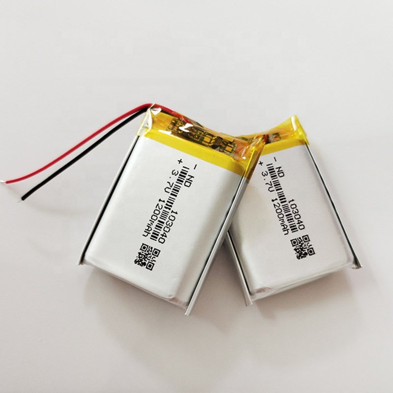 High quality 103040 3.7V 1200mAh li ion li polymer battery with pcb