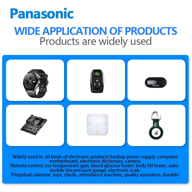 Panasonic CR1220CH/5B 3V Button cell Battery For Watch car key remote control Digital Caliper