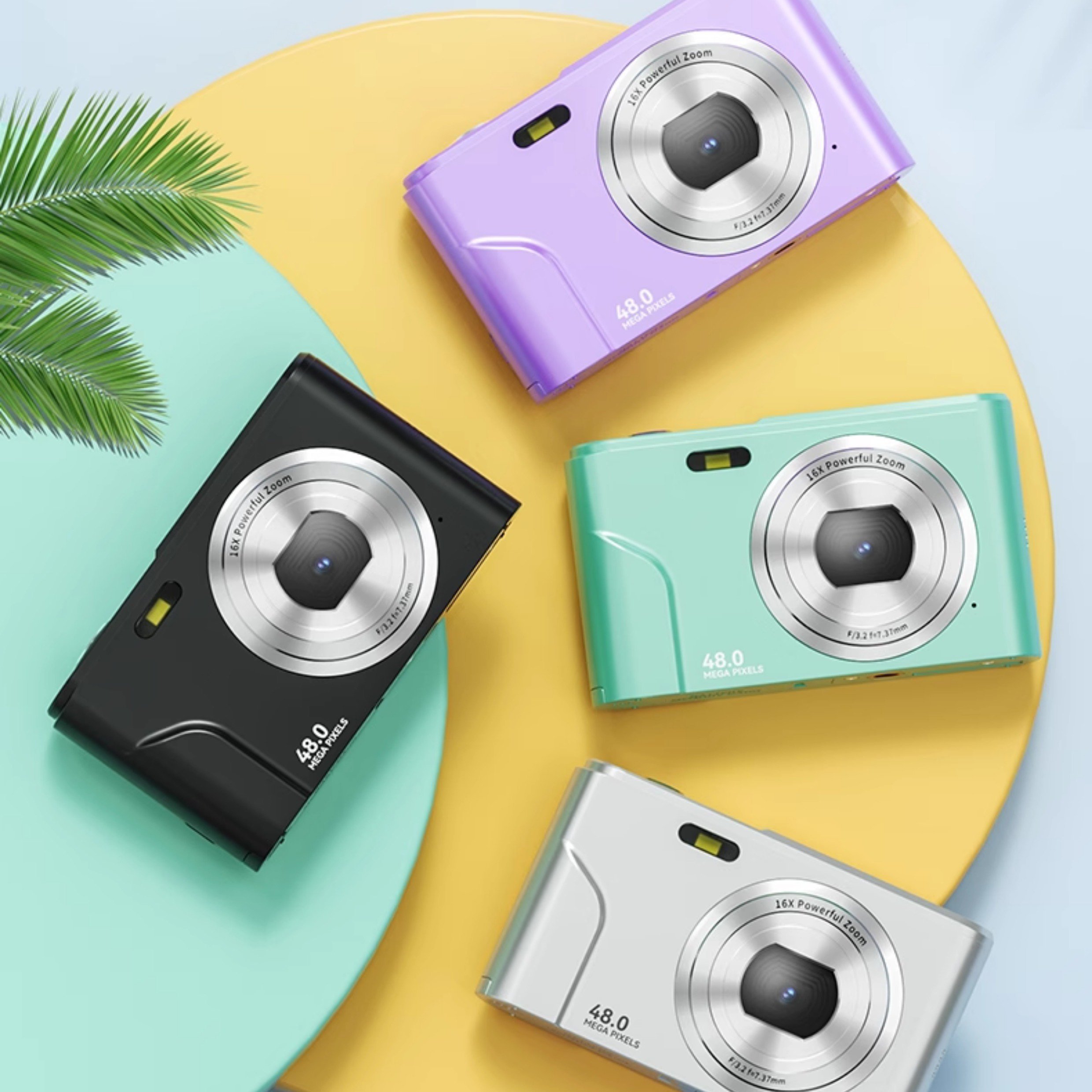 CMOS sensor point and shoot digital camera with 2.4 inch IPS screen up to 48MP