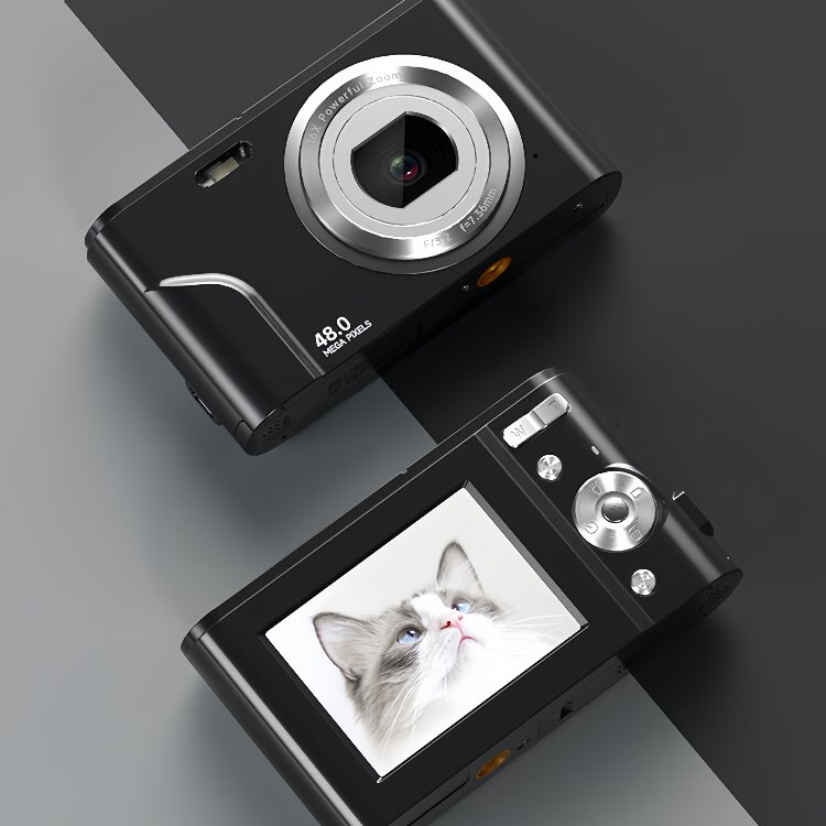 CMOS sensor point and shoot digital camera with 2.4 inch IPS screen up to 48MP
