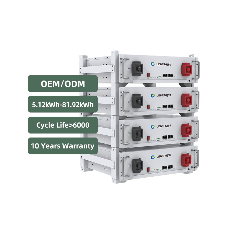 UIENERGIES New Design 48v solar battery 100ah 200ah rack lithium ion batteries 5kwh 10kwh lithium battery storage system