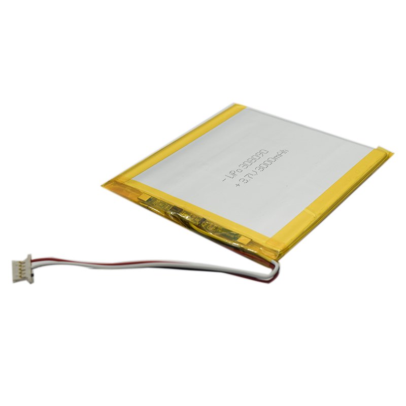 GEB factory price 3mm thickness lipo 308090 3.7 v 3000mah battery lithium polymer batteries