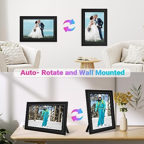 10.1 Inch WiFi Digital Picture Frame 1280x800 HD IPS Touchscreen Digital Photo album Auto Rotate Wall Mountable Instantly Share