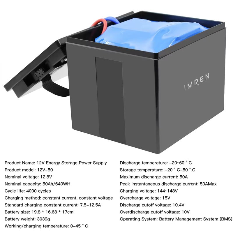 12v 100ah Lithium battery Pack 100ah cell lithium ion solar energy storage system LIFEPO4