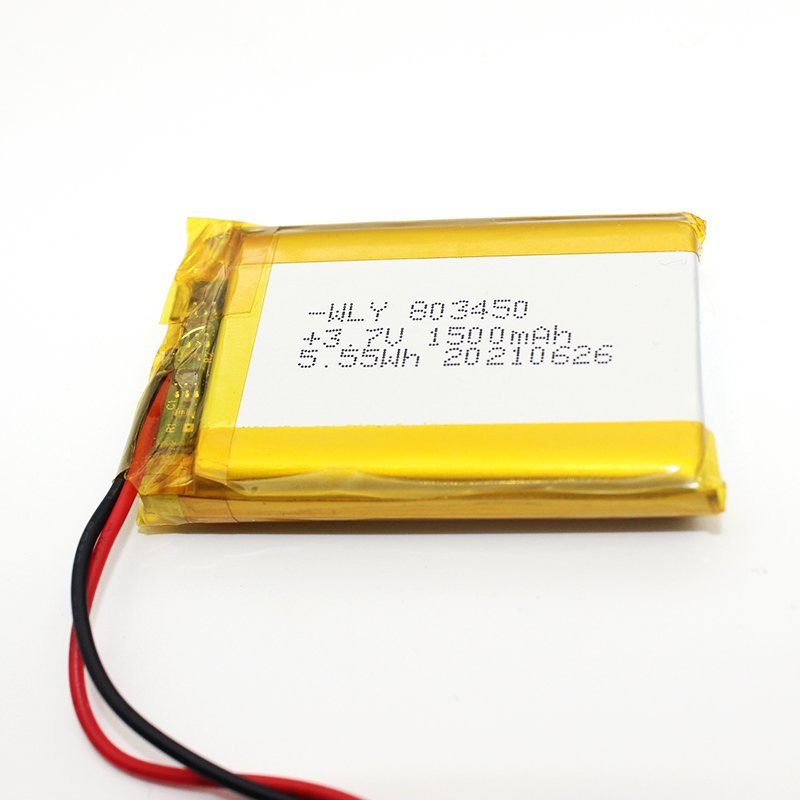 Hot selling lithium polymer battery 3.7v 1500mah 803450 lithium ion battery 083450 lipo battery for toys