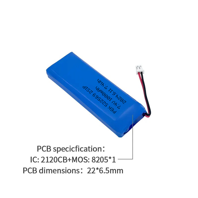 PEEIK 522569-2S1P1000mAh7.4V High-quality Batteries Digital Scales Portable Mini Fridges Low Self-discharge New Battery Products