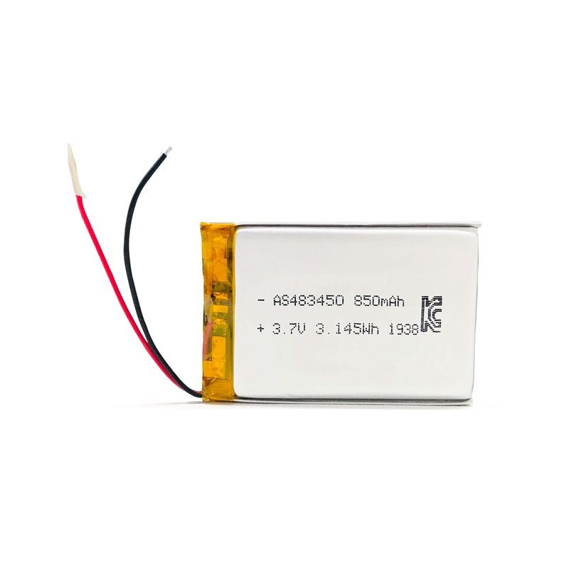 UL/KC/CE Certified 3.7V Lithium battery Rechargeable 483450 3.7v 850mAh Li polymer battery for Beauty instruments