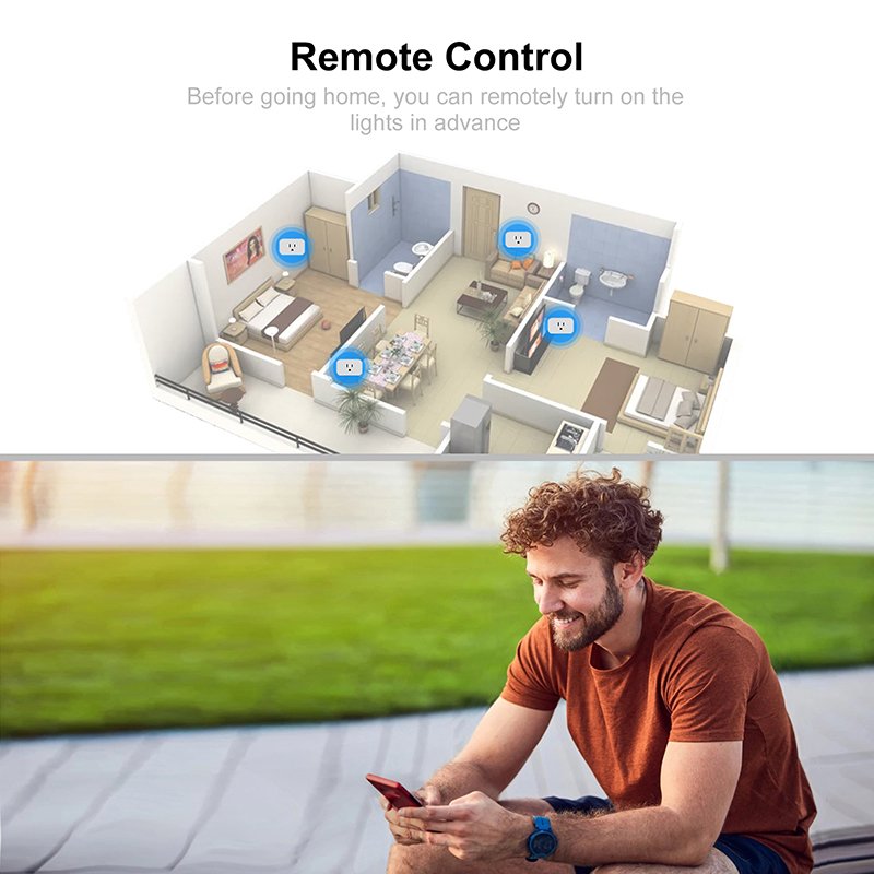 US American Standard Smart Socket Plug Enclosure Smart Power Socket Plug Energy Meter Smart WIFI Plug with Energy Monitoring