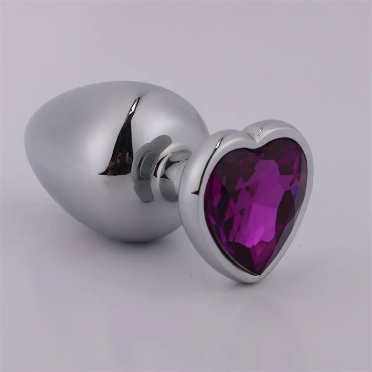 Anal Sex Toys For Men Women 3 Sizes Stainless Steel Jewelry Anal Plug Heart Shape Butt Plug Metal