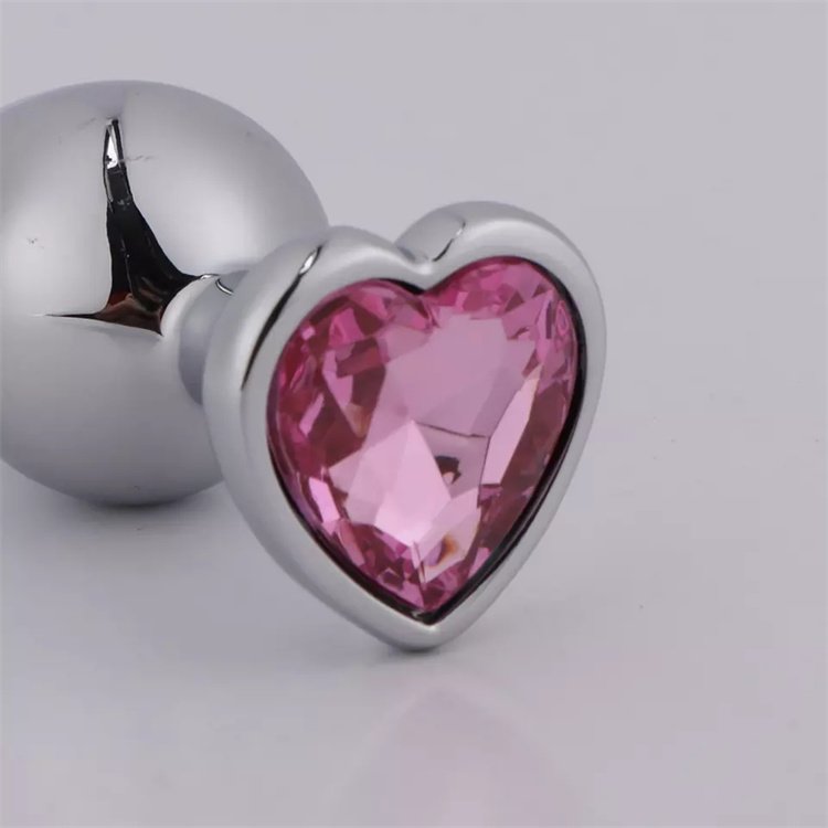 Anal Sex Toys For Men Women 3 Sizes Stainless Steel Jewelry Anal Plug Heart Shape Butt Plug Metal