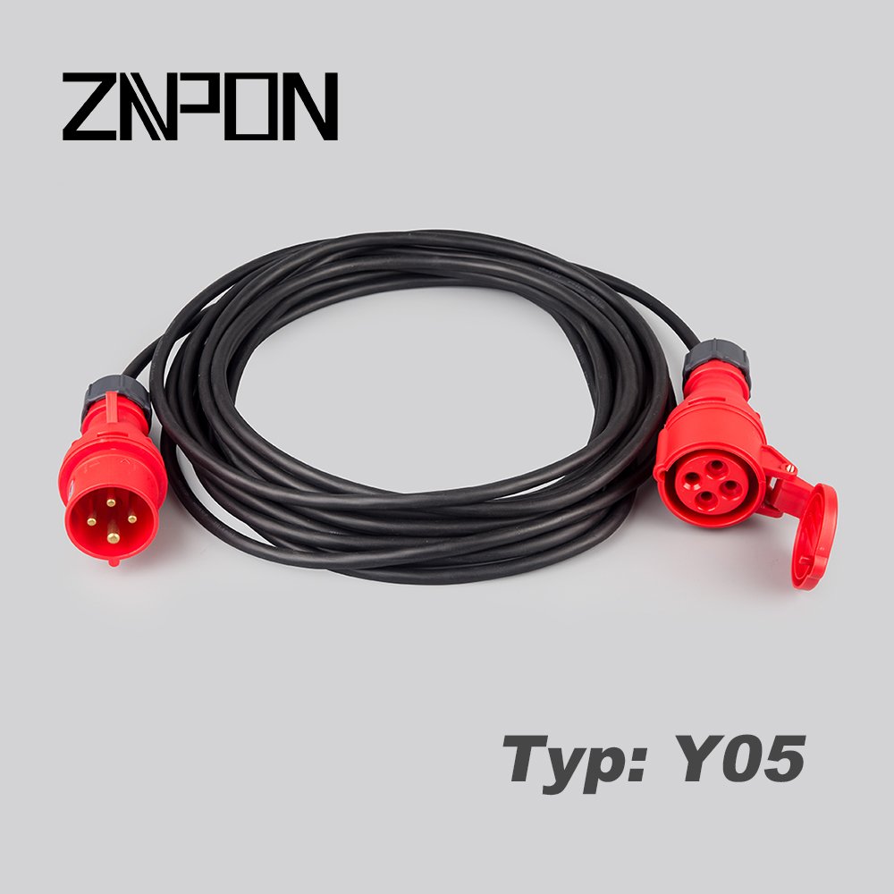 ZNPON 32A 240V 2P+E male and female industrial plug and socket