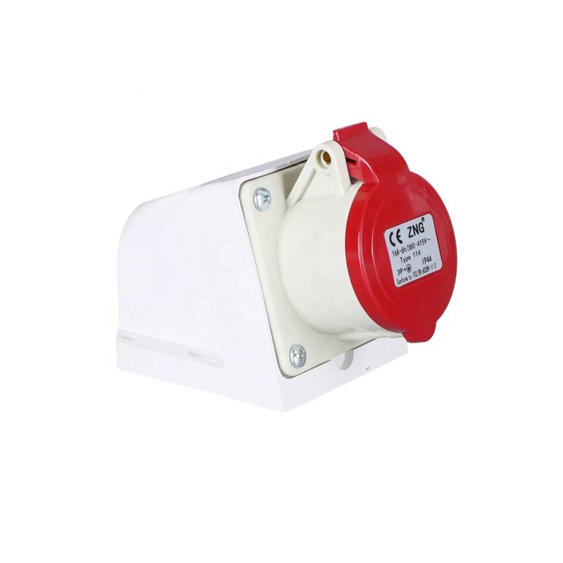 ZNG-114 3 Phase 380V/415V 16A 4 Pin Wall Mount Industrial Plug Socket