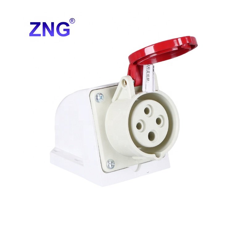 ZNG-114 3 Phase 380V/415V 16A 4 Pin Wall Mount Industrial Plug Socket