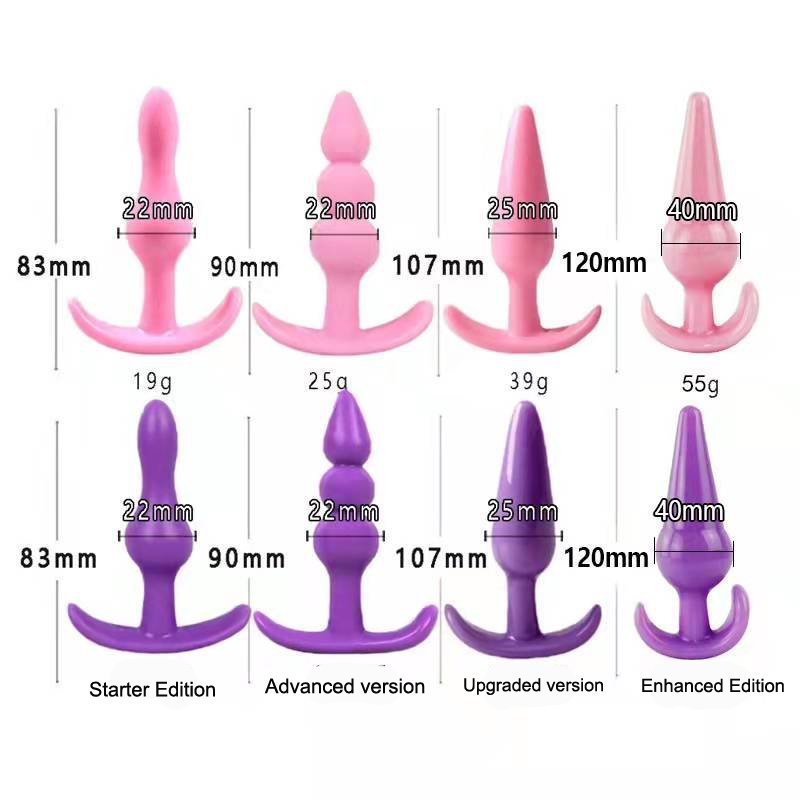 Soft Silicone Anal Plug Prostate Massage Anus Dilator Butt Plug Dildos for Men Gay Erotic Accessories