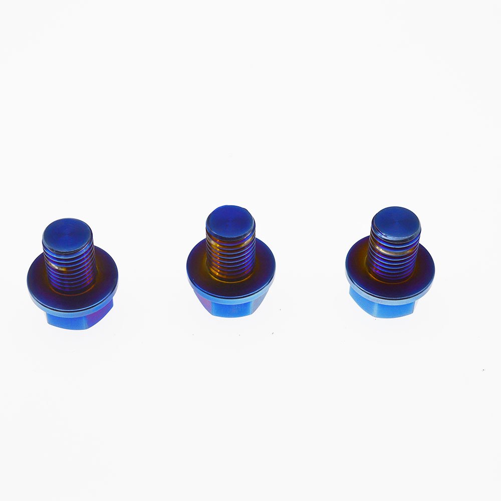 Blue Strong Magnetic Gr.5 Ti--6Al-4V Auto Engine Oil Drain Plug M12*1.5/M12*1.25/M12*1.75M14*1.5/M16*1.5/M18*1.5/M20*1.5/24*1.5