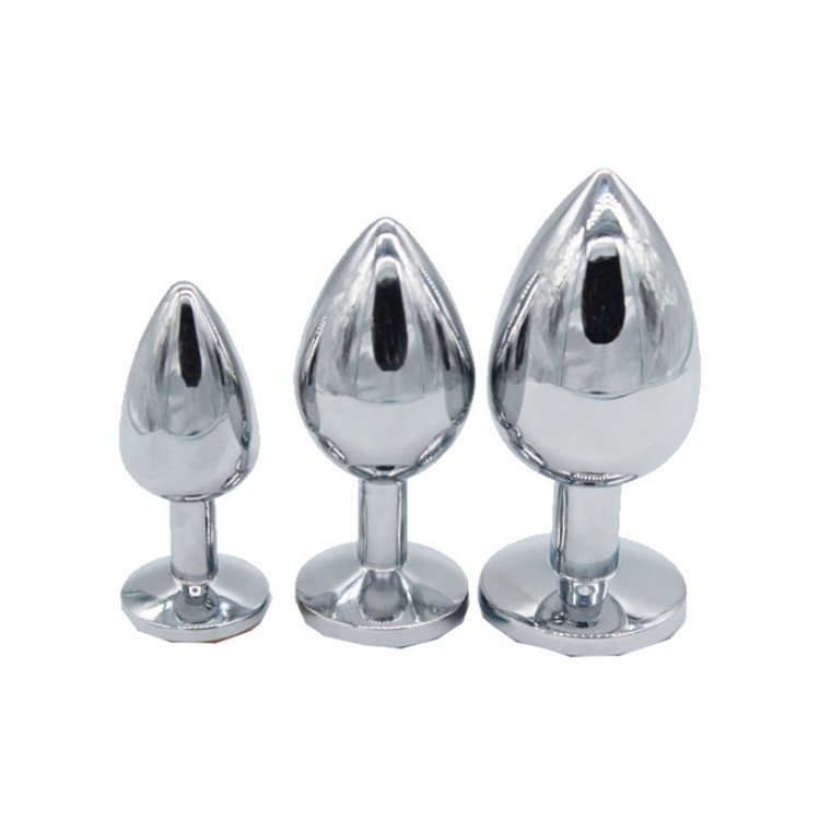Stainless Steel Expand Anal Plugs Metal Anal Plug Steel Jewel Butt Plug