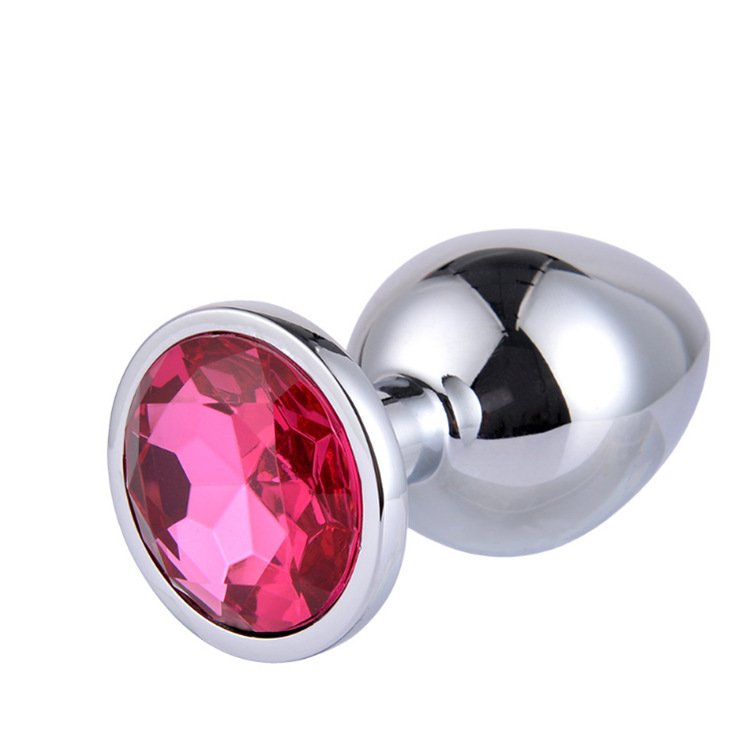 Stainless Steel Expand Anal Plugs Metal Anal Plug Steel Jewel Butt Plug