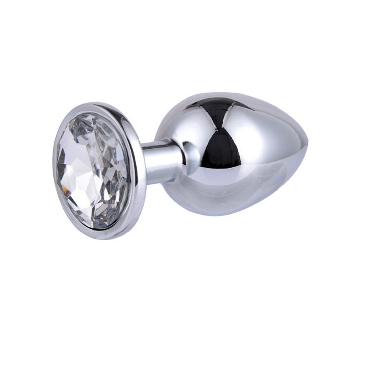 Stainless Steel Expand Anal Plugs Metal Anal Plug Steel Jewel Butt Plug