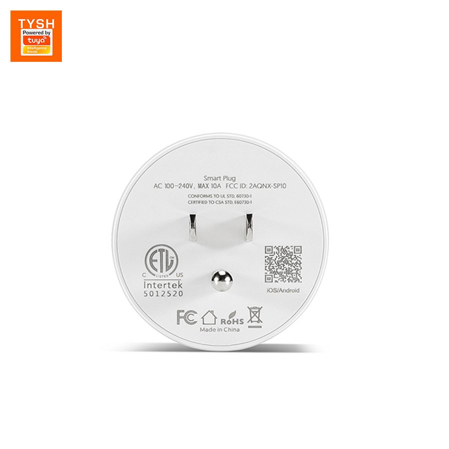 Tuya 10A 15A TYSH Us Alexa Google Home Wall Smart Socket Remote Control Timing Function Mini Wifi Smart Plug