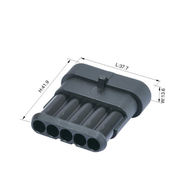 5 pin WZHE 282089-1 AMP 1.5 series super seal male female automotive waterproof connector plug